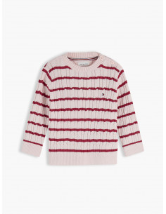 Flag Embroidery Cable Knit...