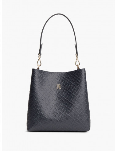 Icon Debossed Shoulder Bag