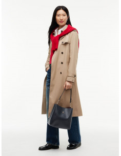 Icon Debossed Shoulder Bag 2