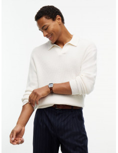 Fisherman Rib Polo Collar...