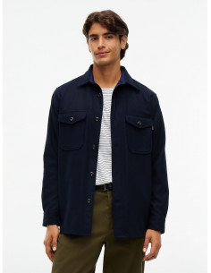 Relaxed Fit Wool Blend Shirt