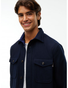 Relaxed Fit Wool Blend Shirt 2
