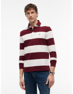 Rugby Stripe Long Sleeve Polo 2