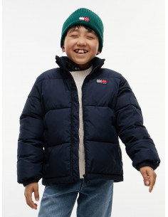 Hooded Shiny Puffer Jacket
