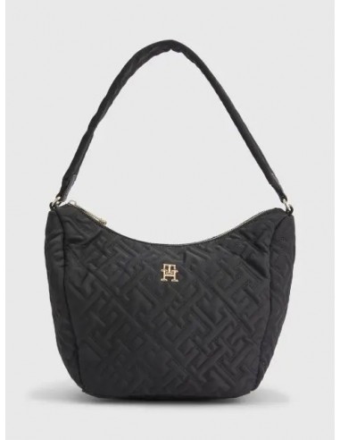 QUILTED MONOGRAM SHOULDER BAG