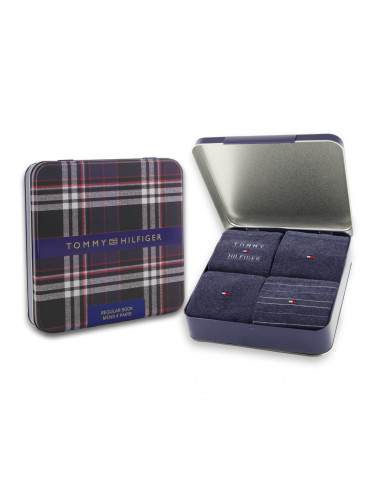 Th Men Sock 4P Giftbox Tommy Stri