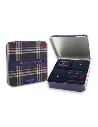 Th Men Sock 4P Giftbox Tommy Stri