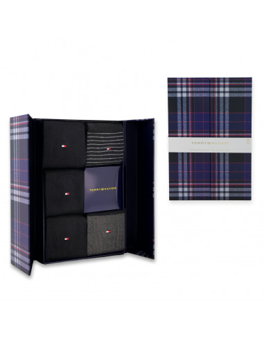 Th Men Sock 5P Giftbox Stripe