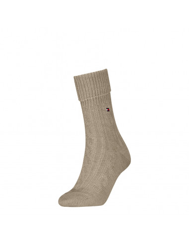 Th Women Sock 1P Fold Over Cable
