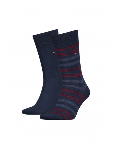 TH MEN DUO STRIPE SOCK 2P