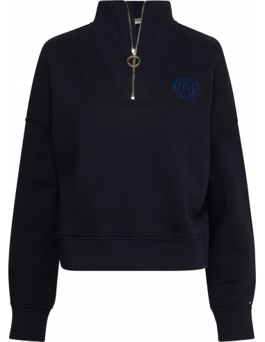 HALF-ZIP RELAXED FIT SWEATSHIRT