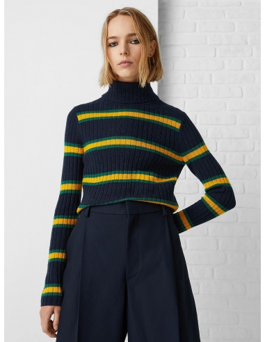 WOOL STRIPE SLIM FIT JUMPER