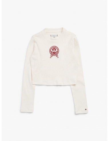 RIB-KNIT VARSITY JUMPER