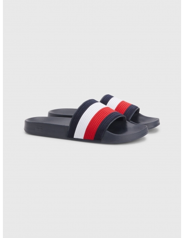 SIGNATURE RIBBED TEXTURE POOL SLIDES