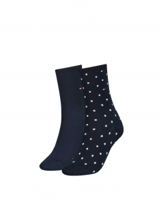 TH WOMEN SOCK DOT 2P 2