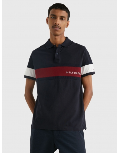 COLOUR-BLOCKED REGULAR FIT POLO