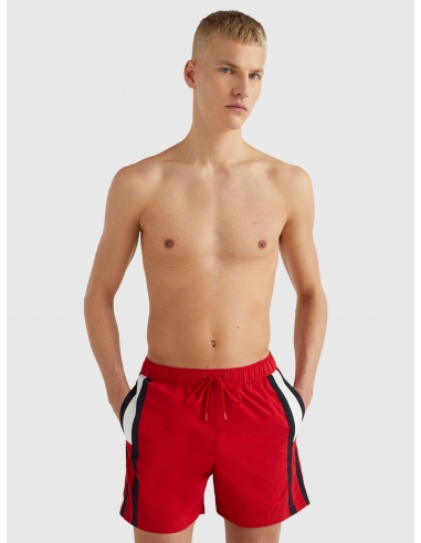 FLAG MID LENGTH SWIM SHORTS