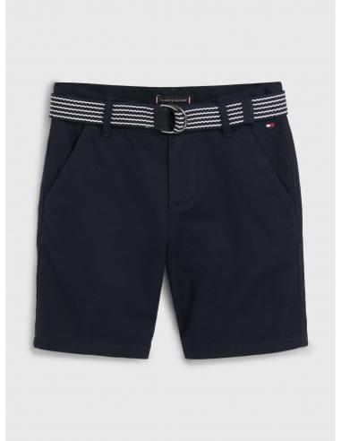 ESSENTIAL BELTED CHINO SHORTS