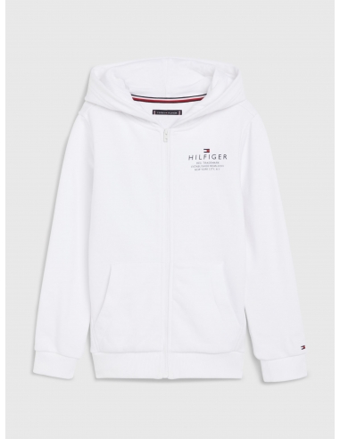 BACK LOGO ZIP-THRU HOODY