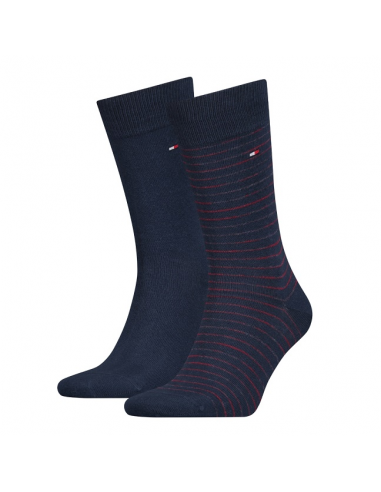 TH MEN SMALL STRIPE SOCK 2P