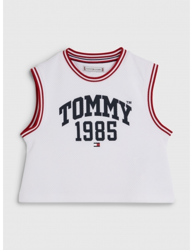 VARSITY STRIPE MESH TANK TOP