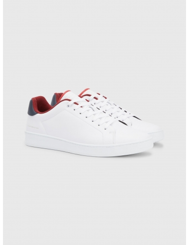 LEATHER CUPSOLE COURT TRAINERS