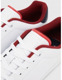 LEATHER CUPSOLE COURT TRAINERS 2