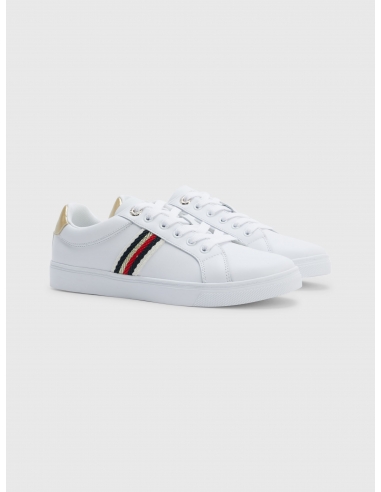 WEBBING SIGNATURE DETAIL COURT TRAINERS