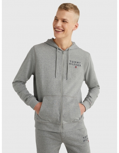 LOGO ZIP-THRU HOODY