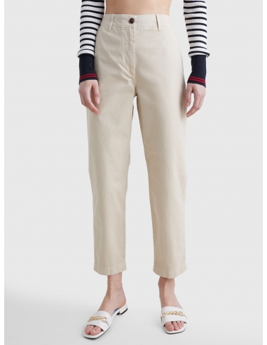BOYFRIEND FIT TAPERED CHINOS