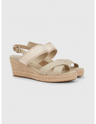 LOGO MID WEDGE ESPADRILLE SANDALS