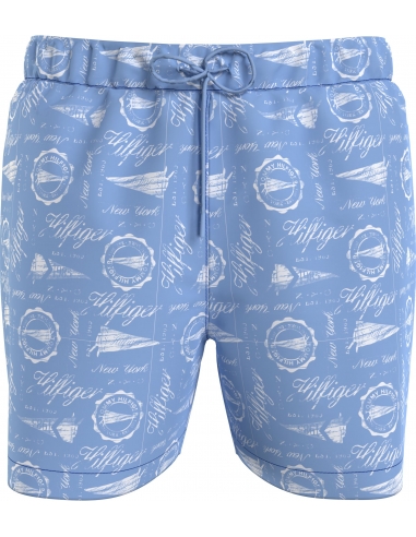 ESSENTIAL PRINT MID LENGTH SWIM SHORTS
