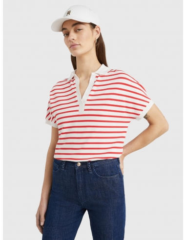 STRIPE RELAXED FIT POLO
