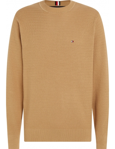 INTERLACED STRUCTURE CREW NECK