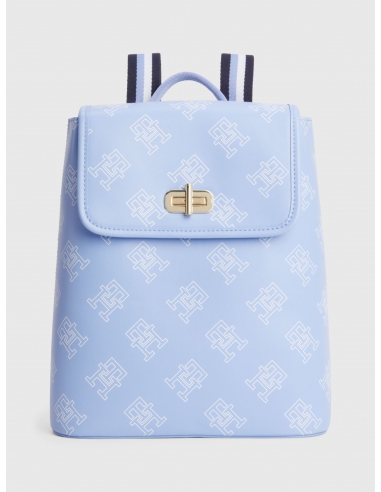TH MONOGRAM TURN LOCK BACKPACK