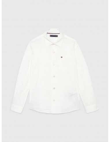 TH MONOGRAM EMBROIDERY SHIRT