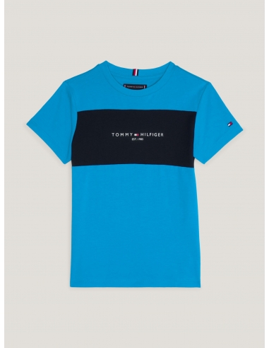 COLOUR-BLOCKED CREW NECK T-SHIRT