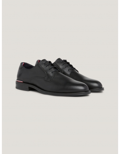 LEATHER LACE-UP DERBY SHOES